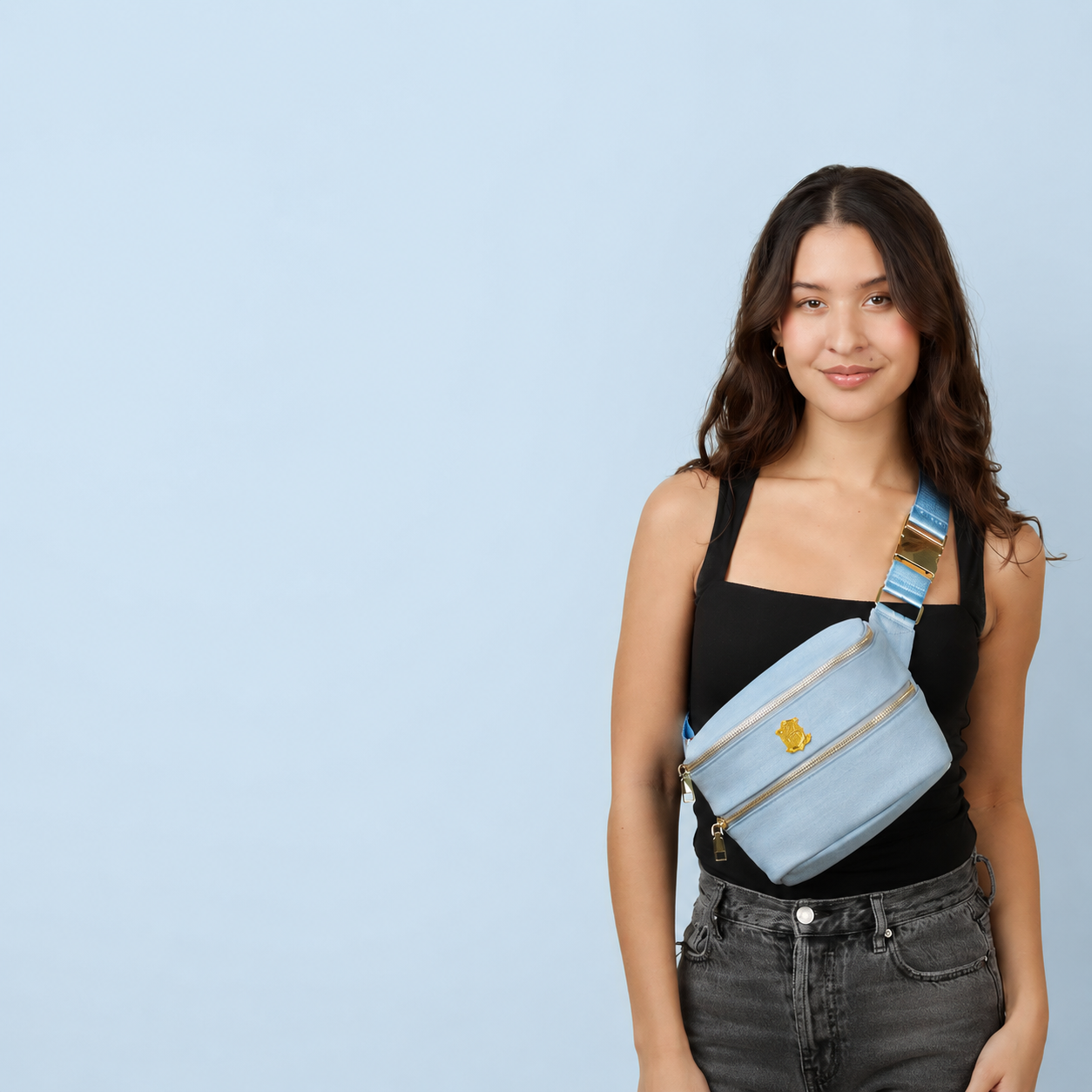 Blue Jean Belt Bag