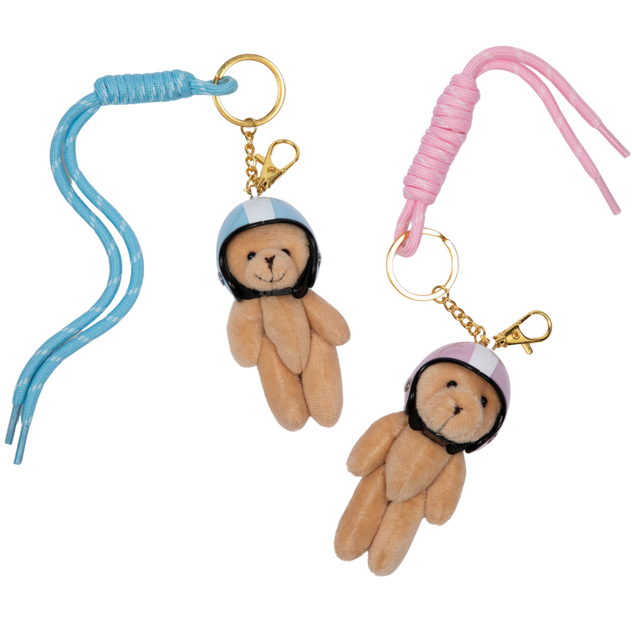 Pink & Blue Bear Keychain Charm  🎀