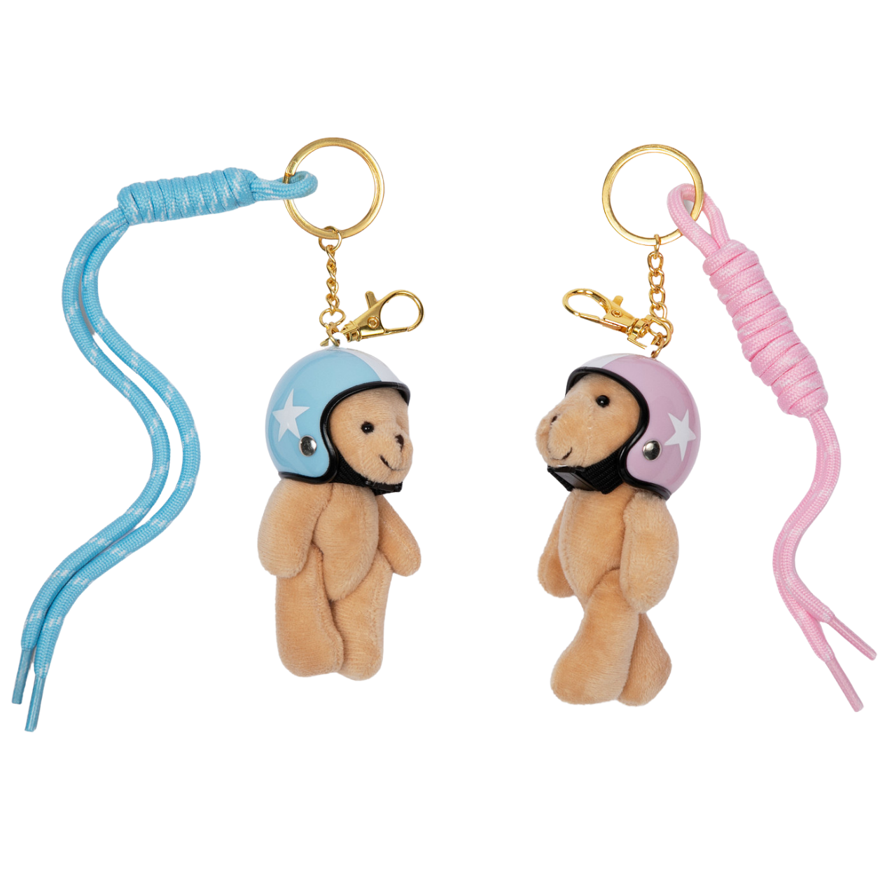 Pink & Blue Bear Keychain Charm  🎀