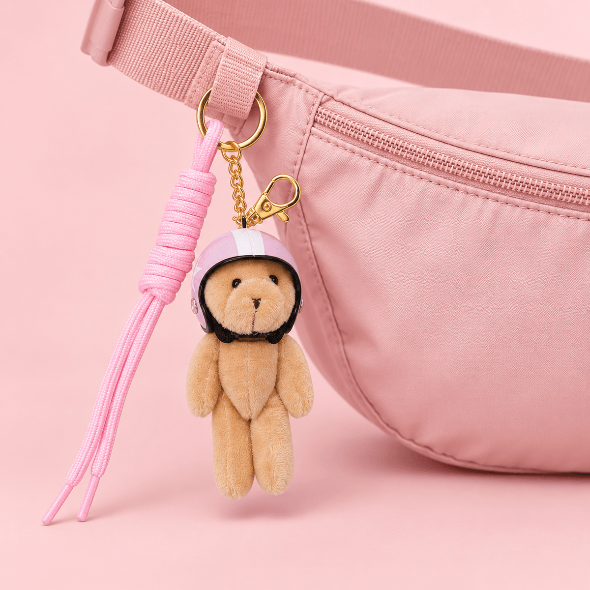 Pink Bear Keychain Charm 💖🐻